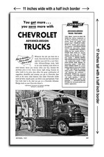 1952 Chevy Coe Truck - 11x17 Poster