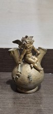 Vase Soliflore Ancien Regule Angelot Charles Georges Ferville Suan XIXeme