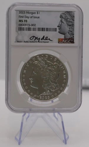 MS 70 NGC Morgan Silver Dollar First Day of Issue .999 Fine Silver $1 2023 US