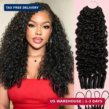 Human Crochet Hair for Black Women 22 Inch Miracle Knots Crochet Human Hair Bund