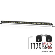 Single Row Led Light Bar 100w Cree Led Offroad Lights Flood 20 Inch White