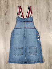 Vintage Tommy Hilfiger Denim Jean Skirt Overall Dress Girls Size Large 12-14