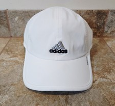 Adidas White Aeroready Men's Embroidered Baseball Cap Adjustable Hat OSFA NEW