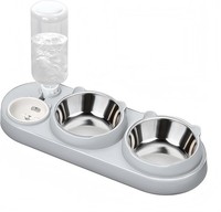 Marchul 3 In 1 Katzennapf, Katzenfutter Und Wassernapf Set Mit Wasserspender