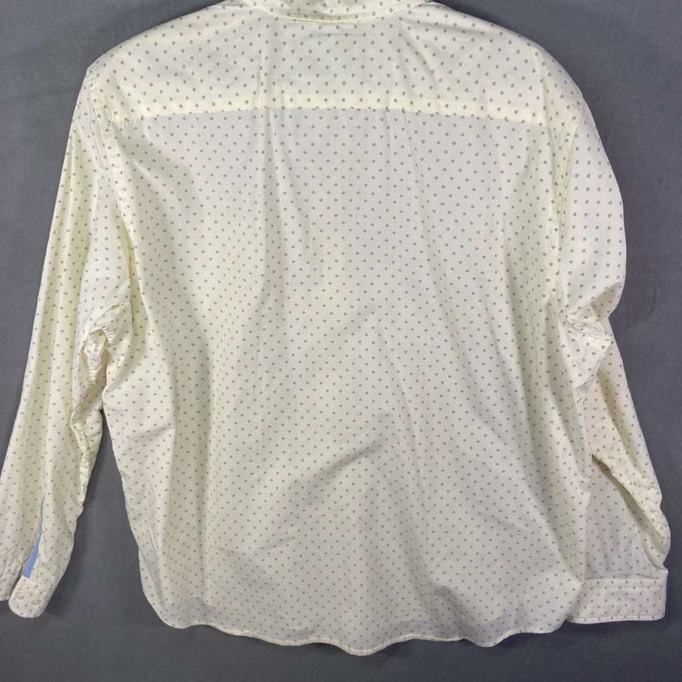 Camisa de vestir Express ajustada suave lavado XXL abotonada manga larga patrón Foto 2 de 4