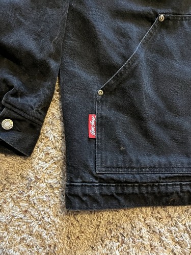 Cappotto vintage anni 90 Jesse James West Coast Choppers coperta lavoro taglia XXL - Foto 3 di 11