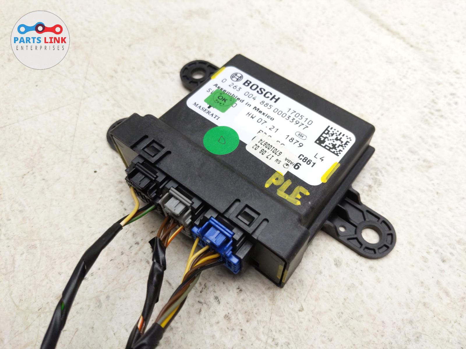 2017-20 MASERATI LEVANTE REAR RIGHT PARK ASSIST PDC CONTROL MODULE HARNESS M161