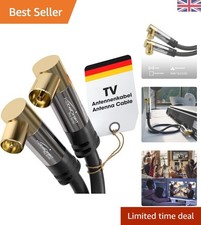 High-Quality 5m 4K Aerial Cable with Flexible 90° Connector - Full HD Support