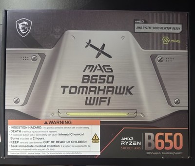 MSI MAG B650 Tomahawk WiFi B650 AM5 ATX DDR5 Gaming Motherboard