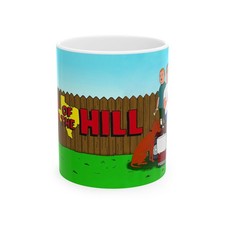 King of the Hill Ceramic Mug, 11oz, Fun Gift for Fans, Pop Culture Mug