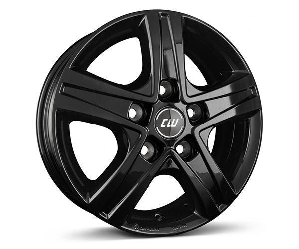 1X Borbet Design CWD Black Glossy 6.5Jx16 5X114.3 ET45-image