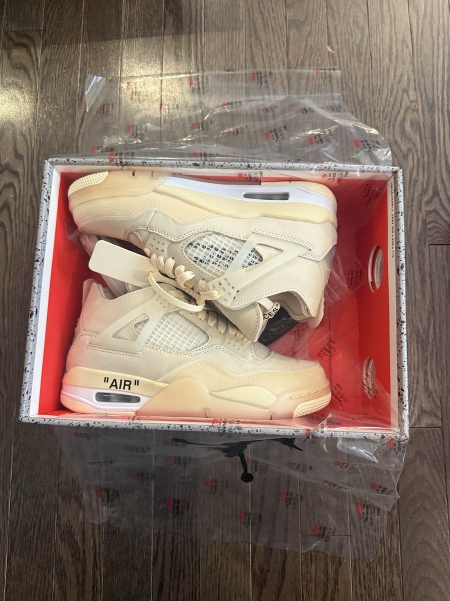 Buy Size 7 - Jordan 4 SP x Off-White Mid Sail W online | eBay