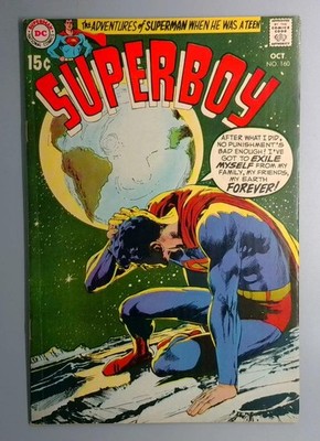 Superboy #160 FN+ Neal Adams Cover, DC 1969