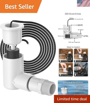 Efficient L Shape Safe-T-Switch for HVAC - Clogged Drain Detection & Shut Off
