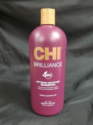 CHI Deep Brilliance Olive & Monoi Optimum Moisture Shampoo 32oz pH 5.5 NEW