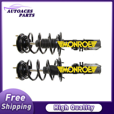 2 Monroe Left+Right Front Struts Shock Coil Springs for Ford for Lincoln