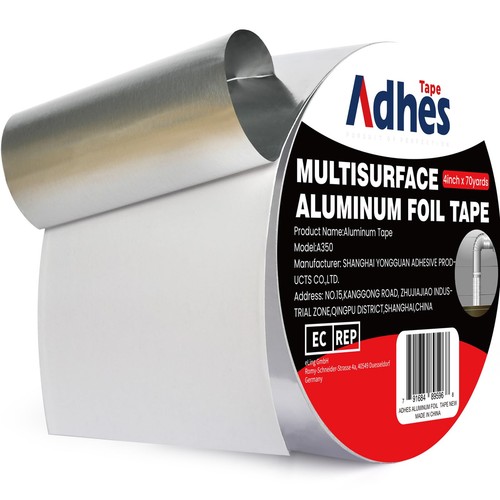 ADHES Heavy Duty Aluminum Foil Tape 4 Inch x 210 Feet(70 Yards) – Heat ...