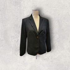 Calvin Klein Women's Classic Black Business Blazer Size 12 Capsule Wardrobe