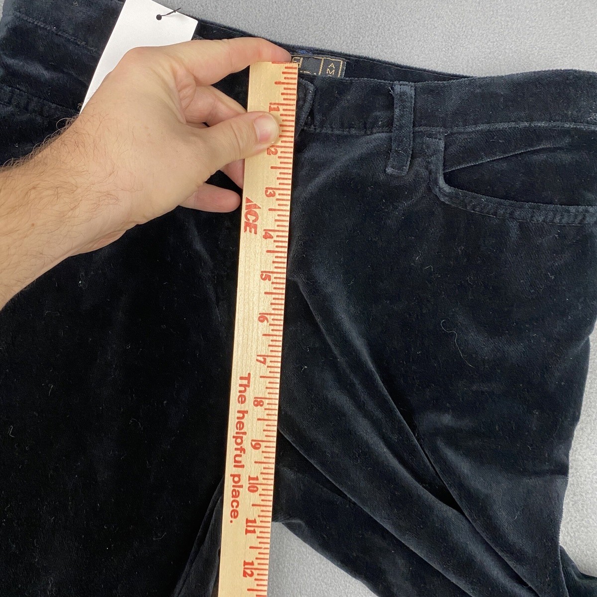 Vintage Fendi Jeans Pants Women's 29” Waist Black Velvet Vintage Fendi Jeans Pants Women's 29” Waist Black Velvet