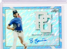 2021 Leaf Perfect Game Metal BRANDON BARRIERA Plat Marble AUTO Autograph RC 1/1