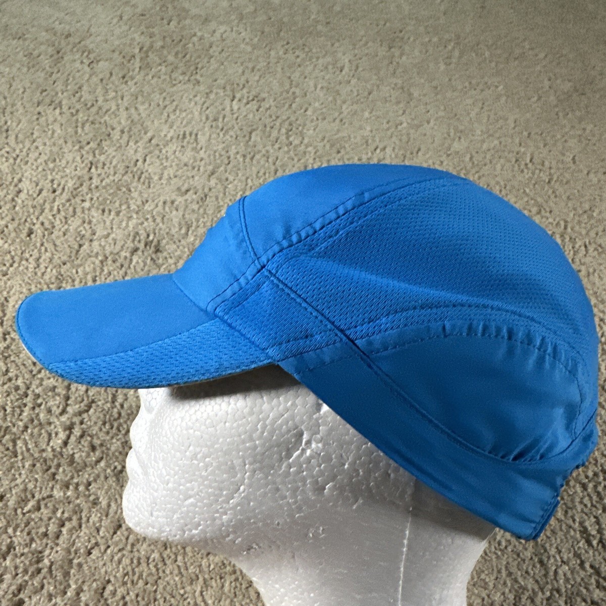 NIKE Hat Cap Men Blue Strapback Tailwind 7 Panel Reflective 