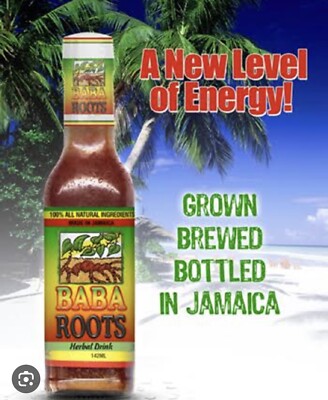 Baba Roots Jamaican Herbal Tonic Natural Root Drink ( 3 )Bottles