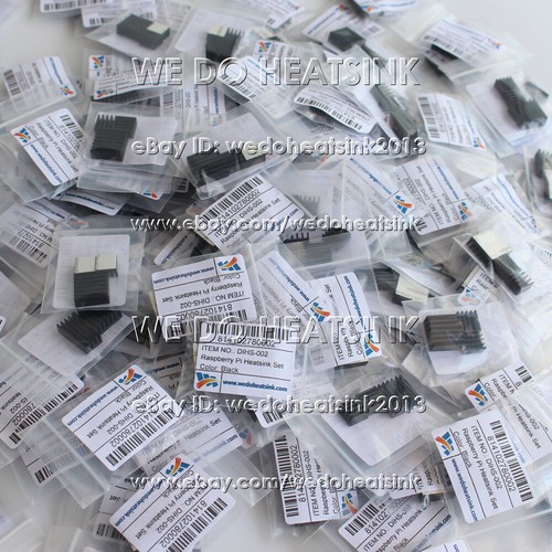 5set(=15pcs) Raspberry PI pure aluminum self-adhesive heatsink kit(Fit 512M B) - Afbeelding 4 van 5
