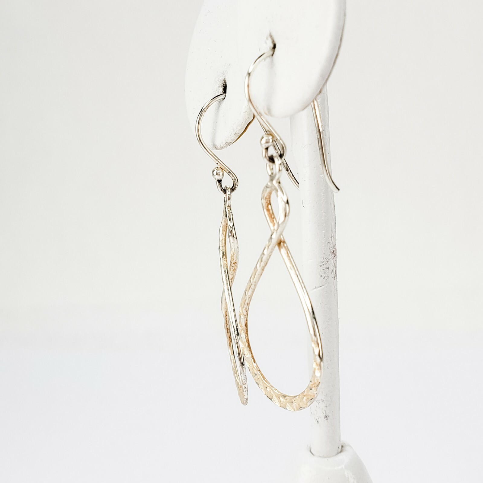 Sterling Silver 925 Infinity Loop Hoop Earrings H… - image 5