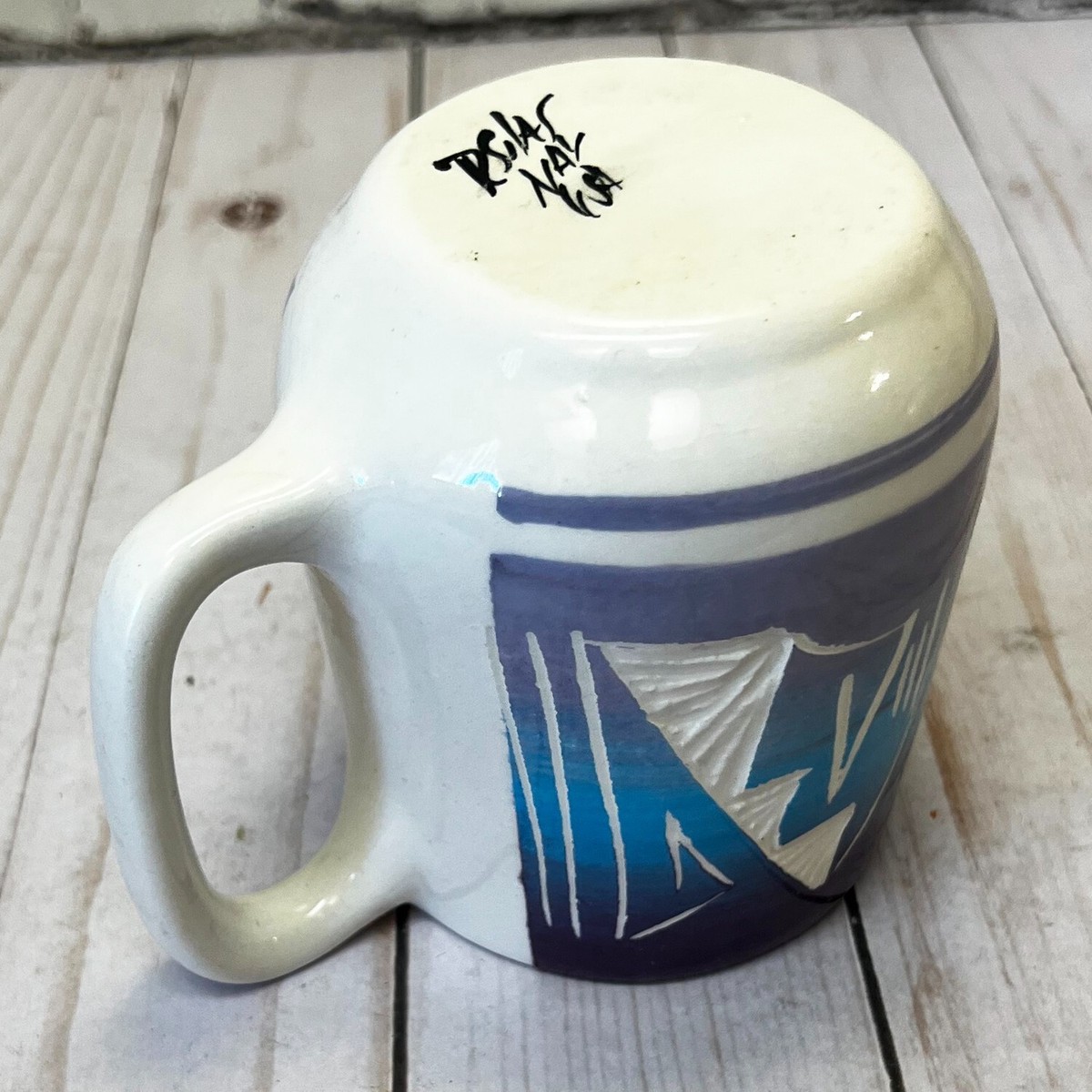 Vintage Handcrafted Ceramic 12 Ounce Coffee Mug Southwest Design Signed |  eBay