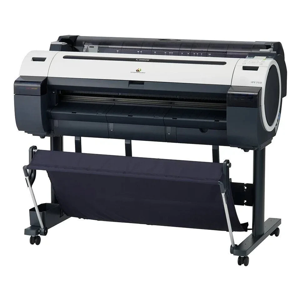 Canon Image PROGRAF iPF750 A0 Large Format USB Printer Plotter / No Inks & Head - Image 3 of 3
