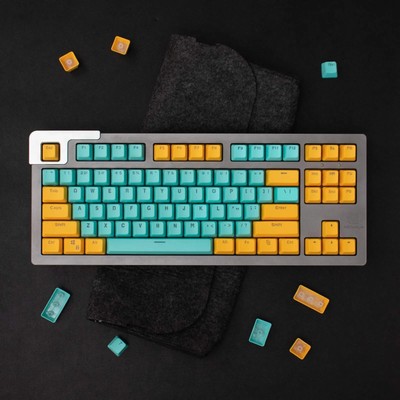 Translucent PBT OEM Profile Minimal Full Set Keycaps For Cherry MX keyboard
