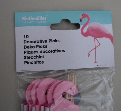 410 x Flamingo cocktail sticks cupcake picks Birthday Party Toppers RRP £204.59 - Picture 2 of 4