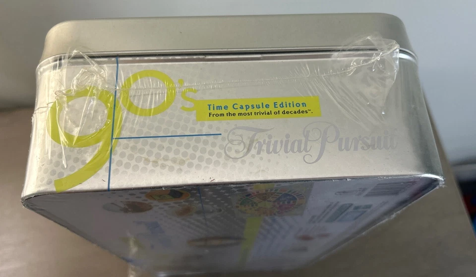 Trivial Pursuit 90s Time Capsule Edition Tin Case Parker Brothers New Sealed - Image 4 of 4
