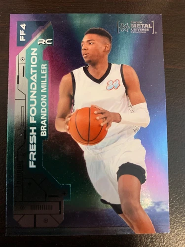 SKYBOX 2023 METAL UNIVERSE BRANDON MILLER FRESH FOUNDATIONS BASKETBALL CARD FF-4