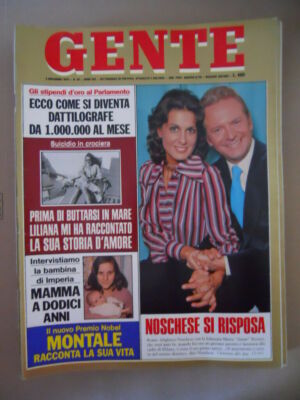 GENTE Nr. 44 1975 Alighiero Noschese Montale erzählt sein Leben Kardinal [G771]