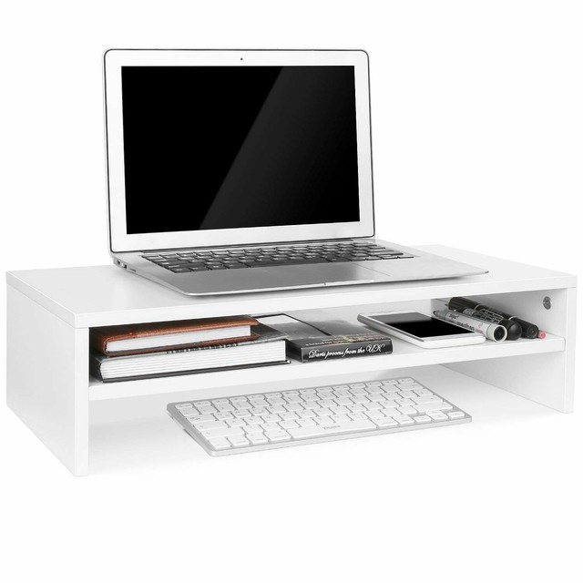 Diy Computer Riser Monitor Stand Tidy Pc Laptop Screen Desk