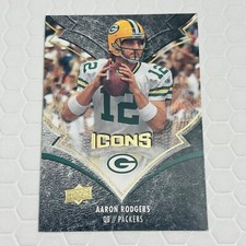 Aaron Rodgers 2008 Upper Deck Icons Green Bay Packers Pittsburgh Steelers