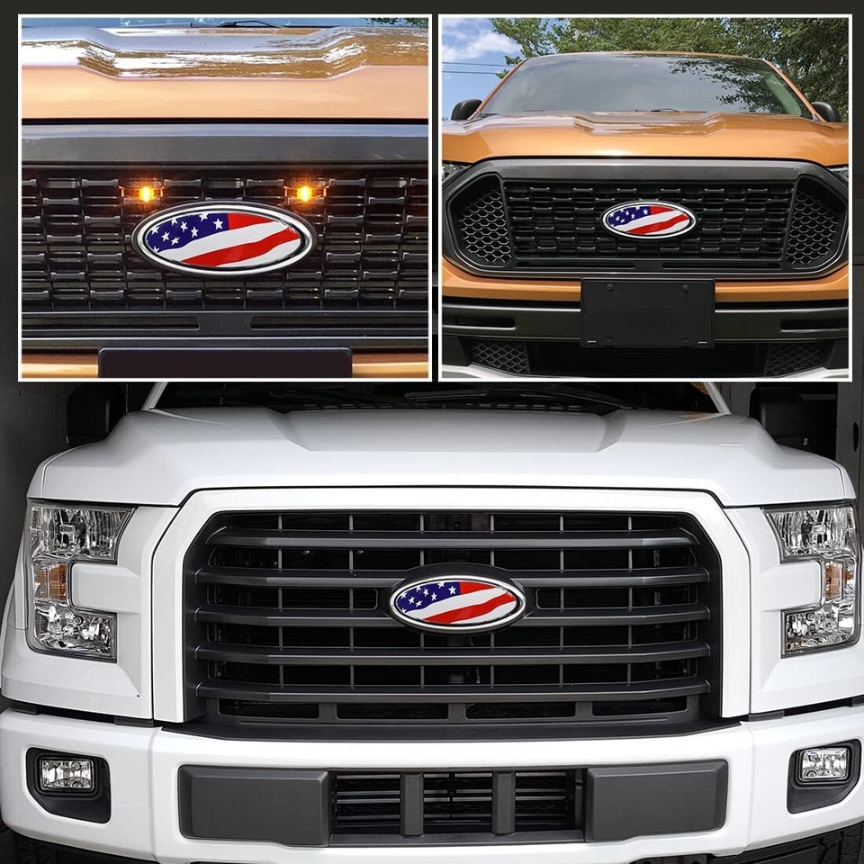 FORD BLACK LOGO Emblem 7 Inch Front Grill Tailgate Black 2003-2016 F150 F250 350 For Sale In - Foto 4
