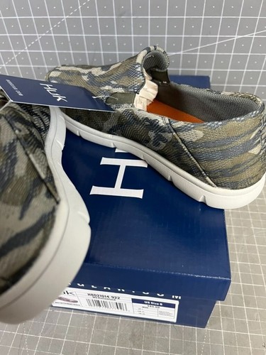 Huk Mossy Oak Brewster Slip-On Boat Shoes Mens Sz. 8 Canvas Lightweight Non-Slip - Picture 7 of 8