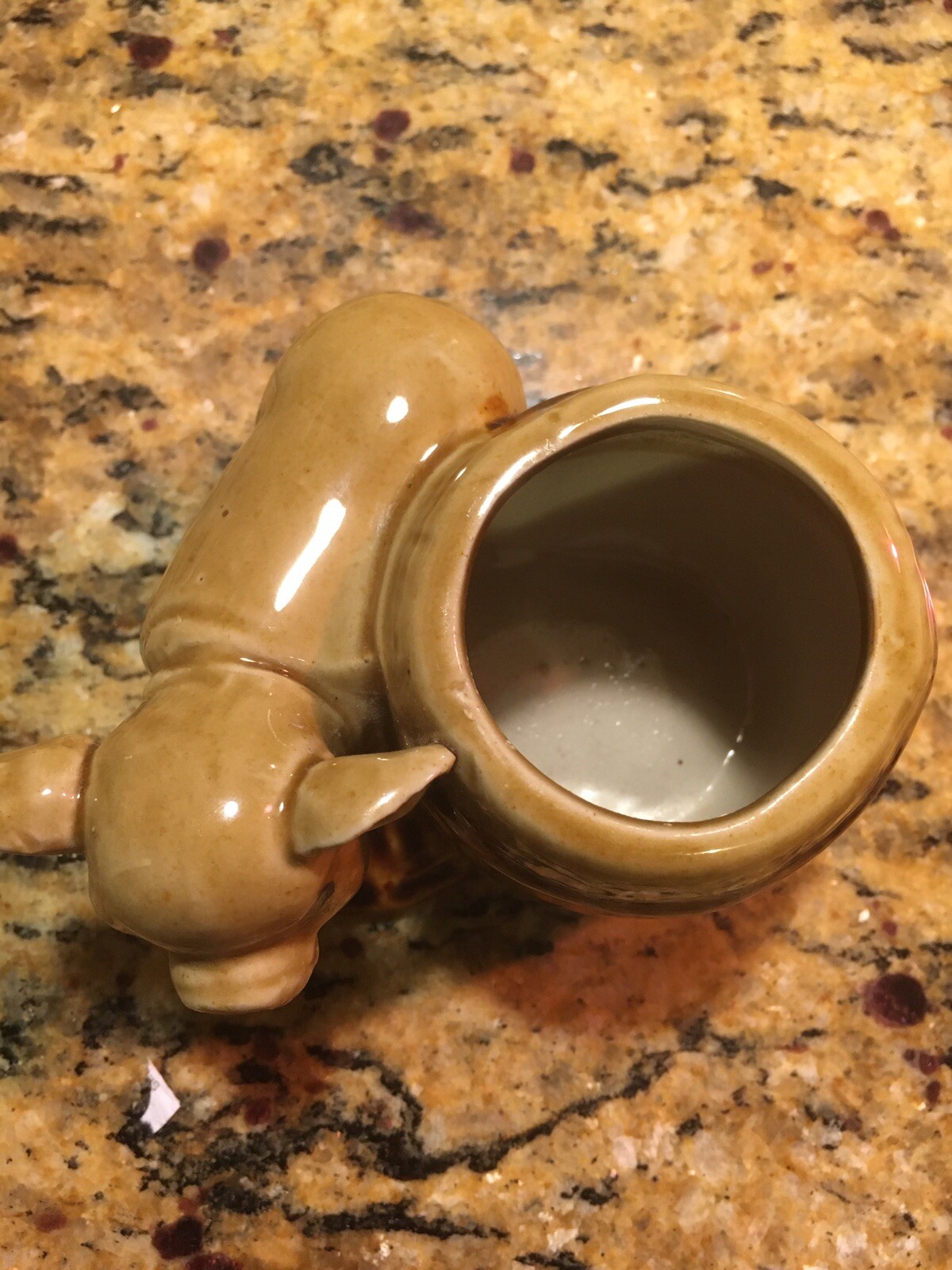 Vintage Small Brown Pig With Barrel Planter eBay