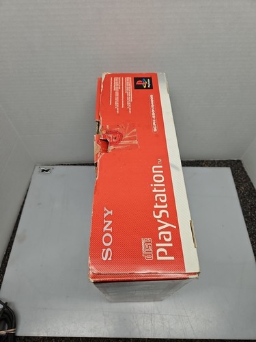 PS1 Sony PlayStation One Console With Box 2 Controllers, Tested - Picture 14 of 19