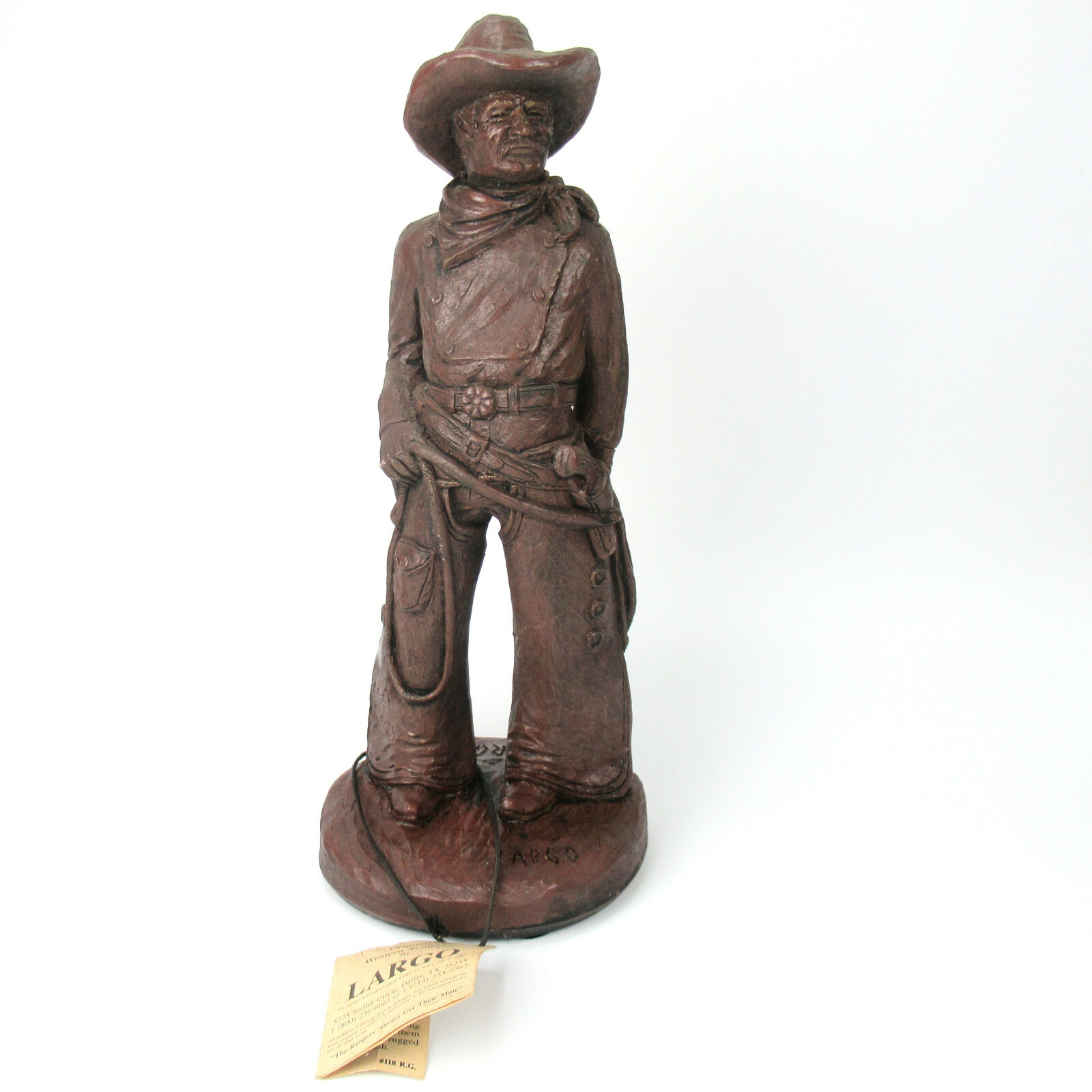Largo Skulptur Figur Western Sculpture Cowboy Rodeo signiert Dallas USA 35cm eBay