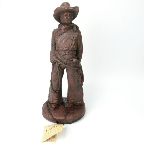 Largo Skulptur Figur Western Sculpture Cowboy Rodeo signiert Dallas USA 35cm - Picture 1 of 8