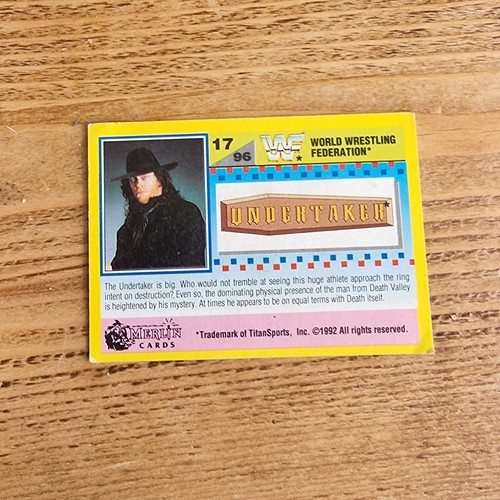 Merlin Gold WWF Wrestling Series Part II Trading Card Singles (1992) Various - Picture 36 of 184