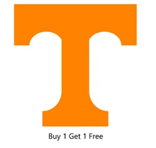~*~ Tennessee T Volunteer Logo Vinyl Decal Wall Buy 1 Get 1 Free ncaa Sticker