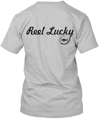 Reel Lucky Apparel T-Shirt Made in the USA Size S to 5XL