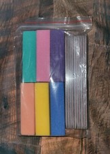 16PCS Professional Nail Manicure Tool Set. 120 Grits Nail Files  Buffers. NEW