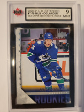 Nils Hoglander 2020-21 Young Guns RETRO 05-06 Rookie Hockey Card KSA 9!!!