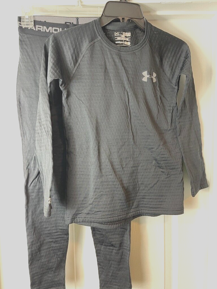 Under Armour ColdGear Base 2.0 Kids Crew Baselayer Medium Black