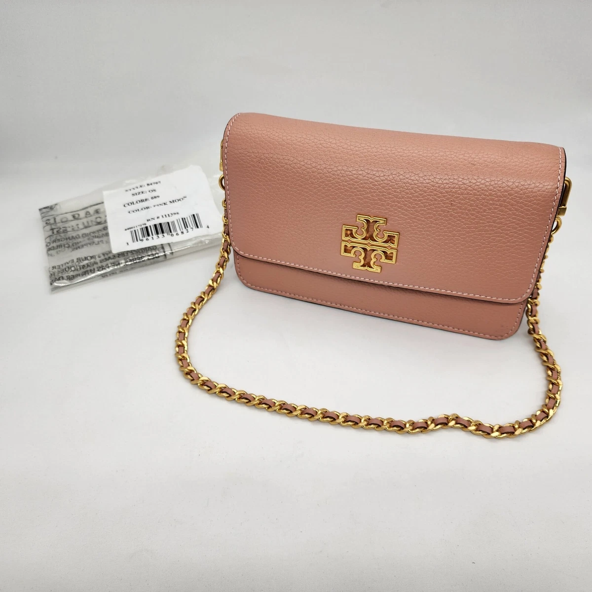 Tory Burch Pink Moon Leather Crossbody Women's Bag Size OS